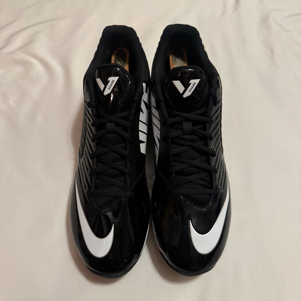Nike Vapor Shark 2‎ Football Cleats - Black/White/Volt-Men’s Size 13 643162-010